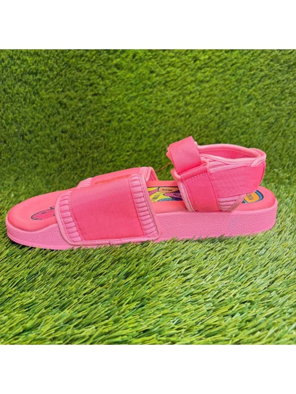 Adidas x Pharrell Williams Adilette 2.0 Mens Size 10 Pink Beach Outdoor Sandals